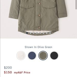 Women’s A&F Sherpa Lined Parka